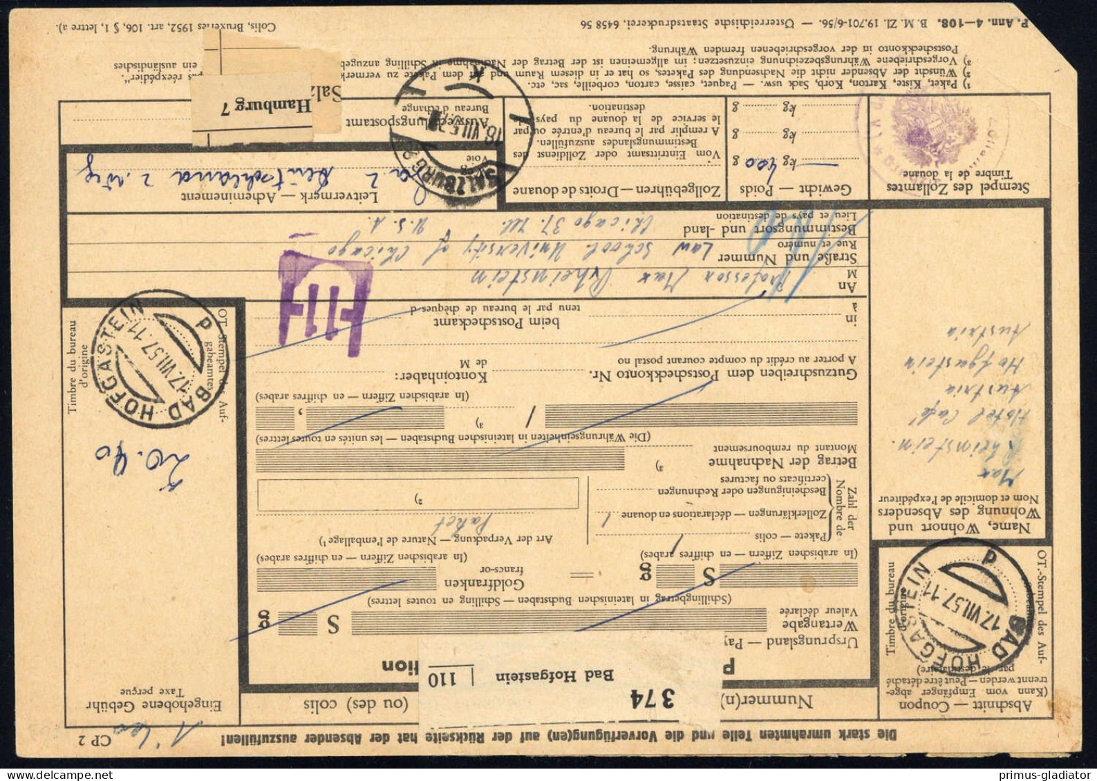 1957, Österreich - Machine Postmarks