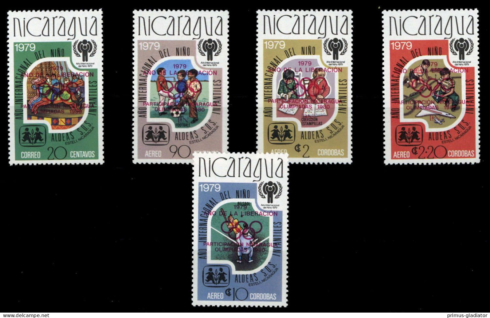 1980, Nicaragua, 2080-84 A, ** - Nicaragua