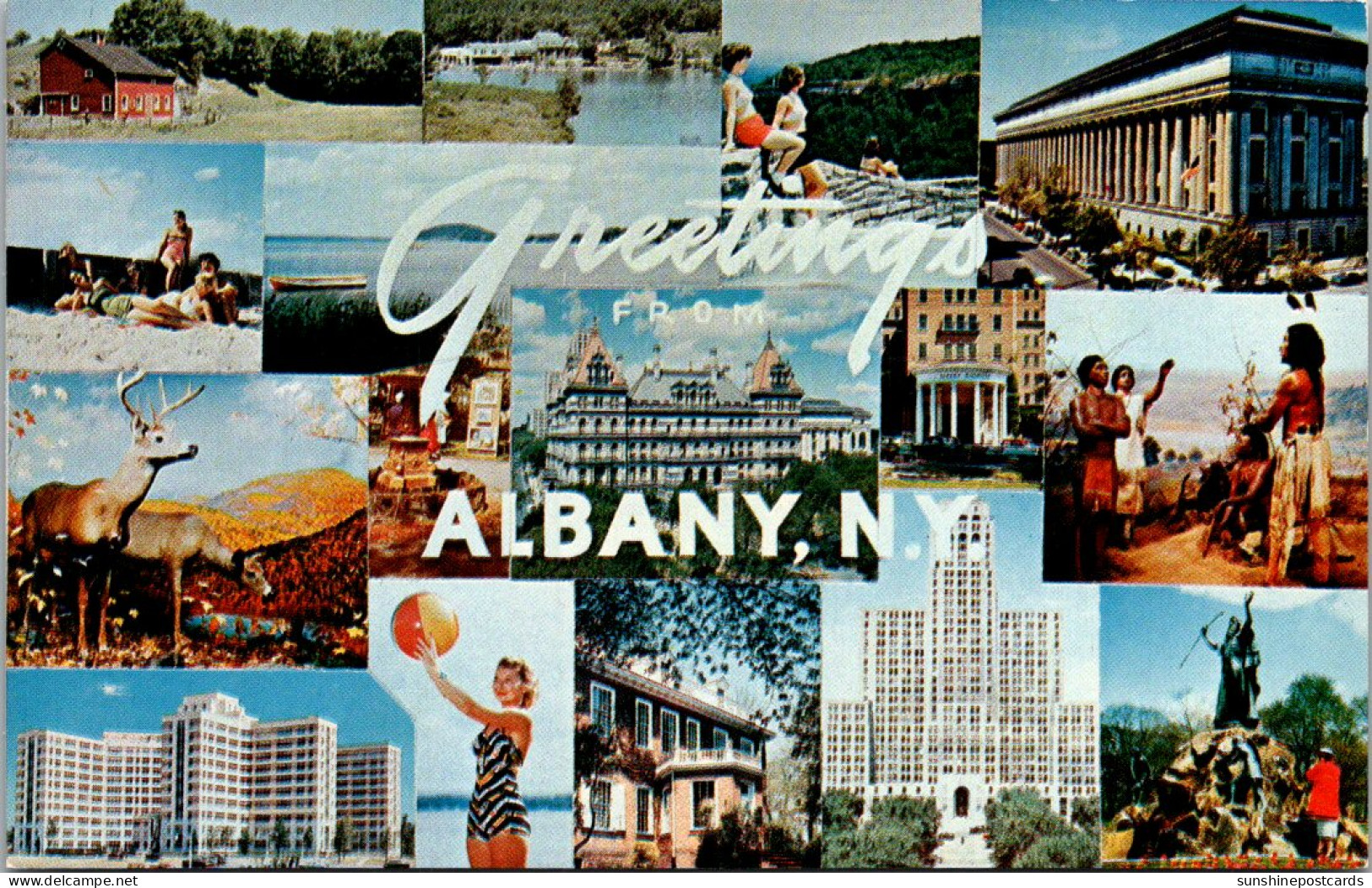 New York Greetings From Albany Muli View - Albany