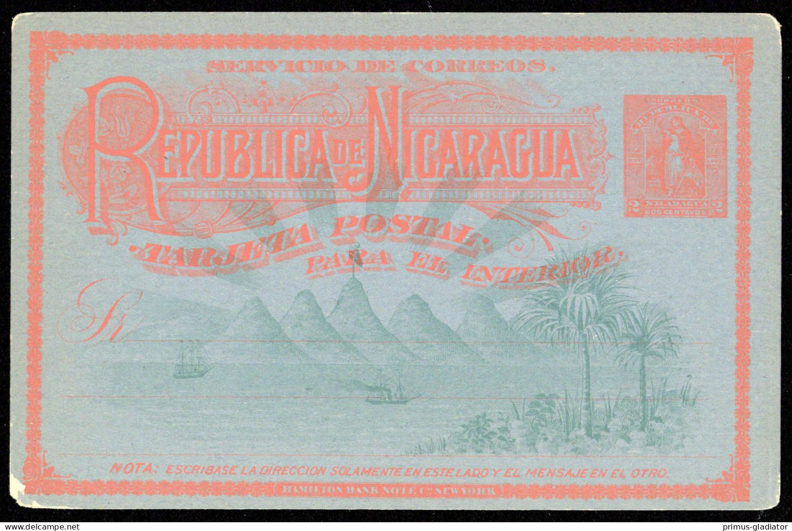 1894, Nicaragua, P 24, Brief - Nicaragua