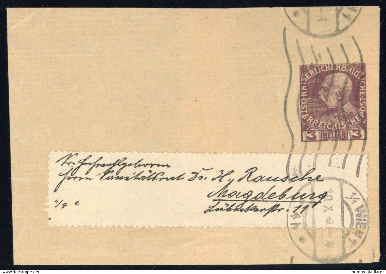 1910, Österreich, S 8 C, Brief - Machine Postmarks