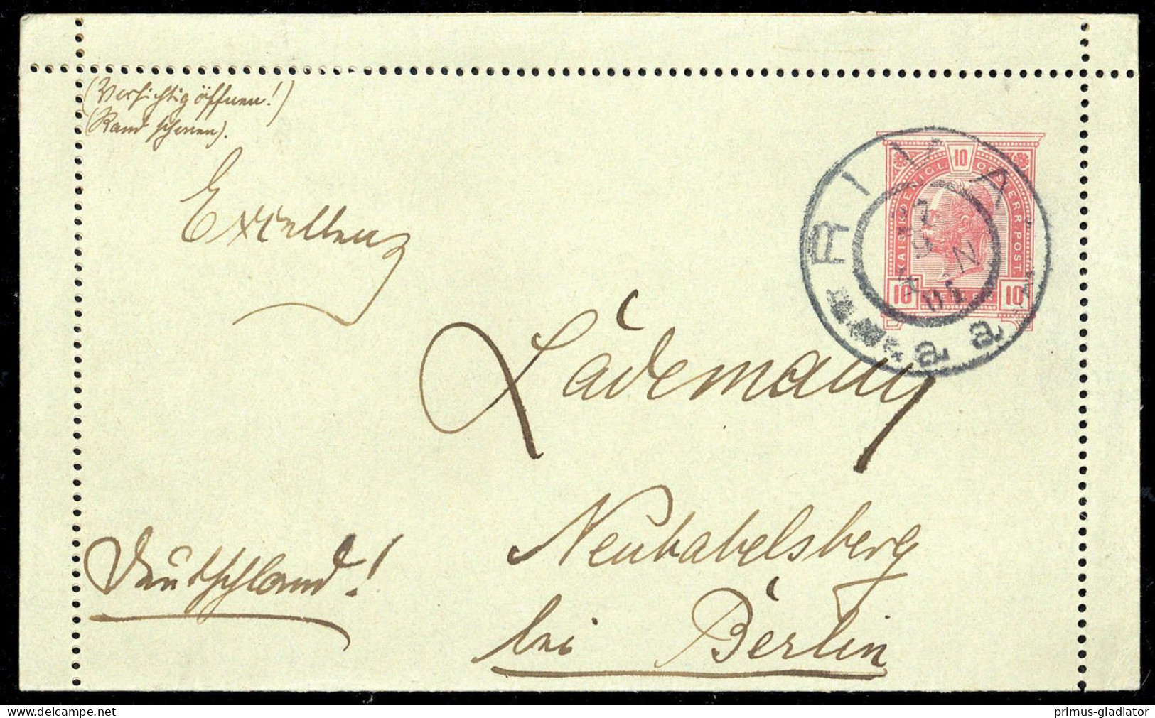 1904, Österreich, PP, Brief - Mechanische Afstempelingen