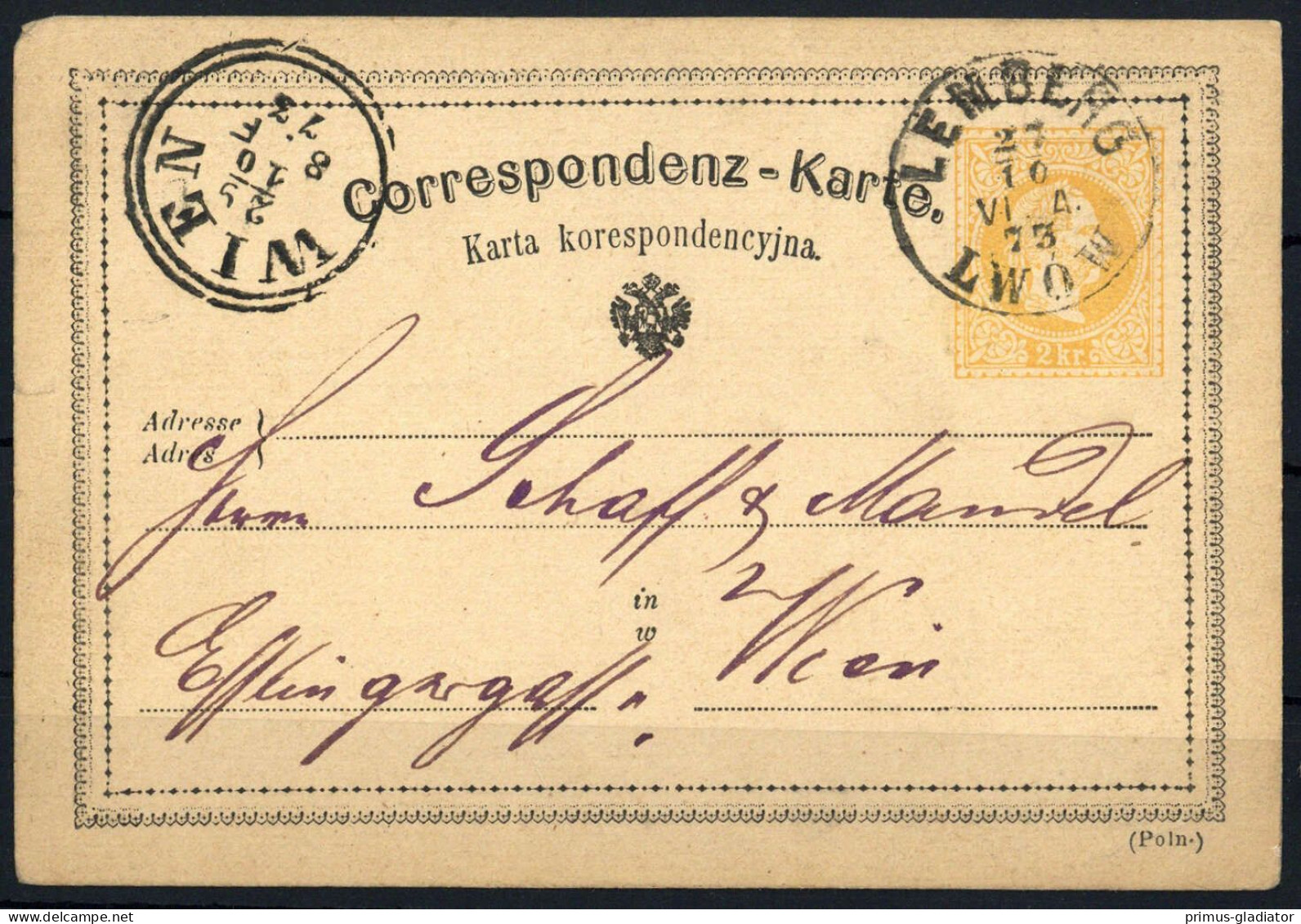 Österreich, P 20, Brief - Machine Postmarks