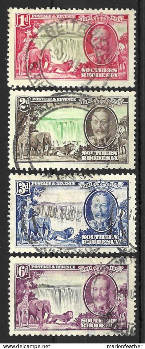 SOUTHERN RHODESIA....KING GEORGE V..(1910-36..)....JUBILEE,  SET OF 4......USED.. - Southern Rhodesia (...-1964)