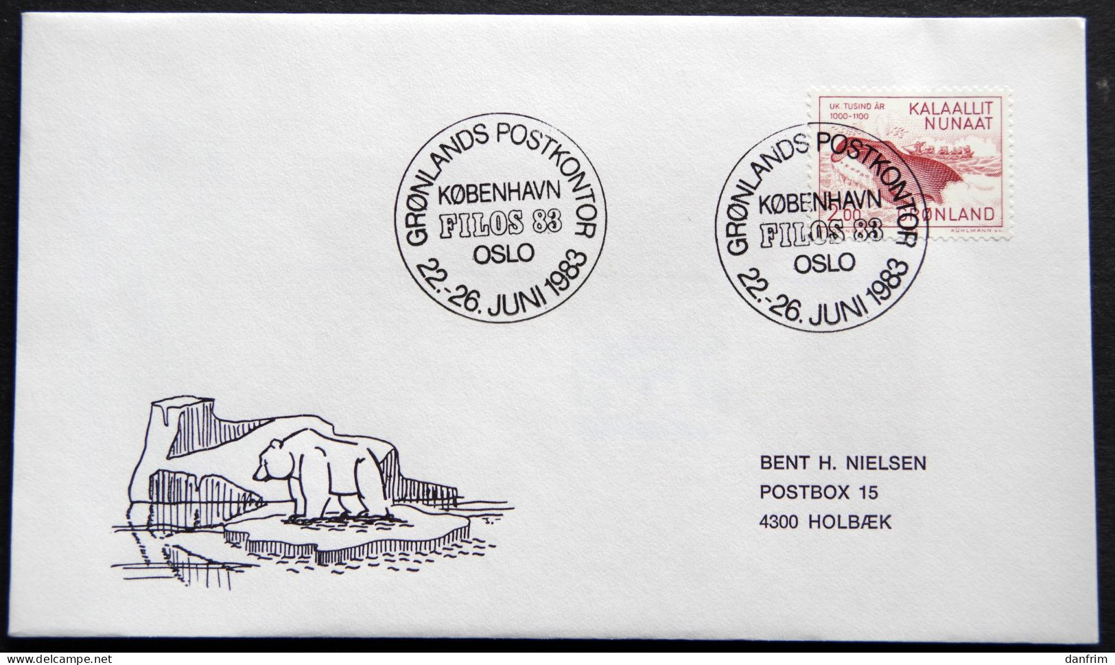 Greenland 1983 SPECIAL POSTMARKS.FILOS83.   OSLO 22-26-6-1983   ( Lot 928) - Storia Postale