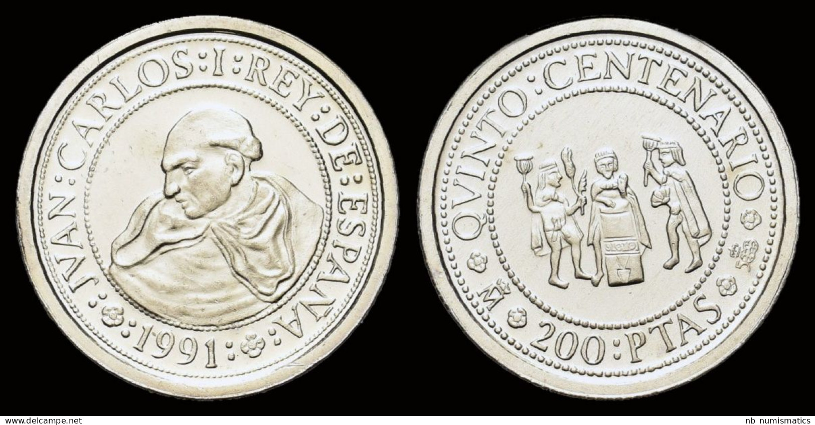 Spain 200 Pesetas 1991 Proof - 200 Peseta