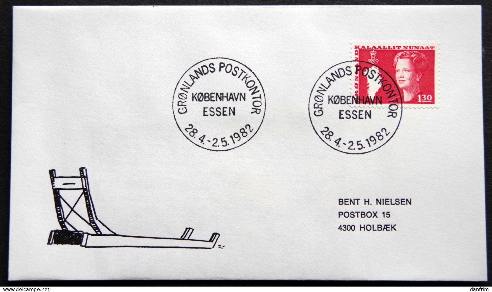 Greenland 1982 SPECIAL POSTMARKS. ESSEN 28.4-2.5. 1982 ( Lot 929) - Lettres & Documents
