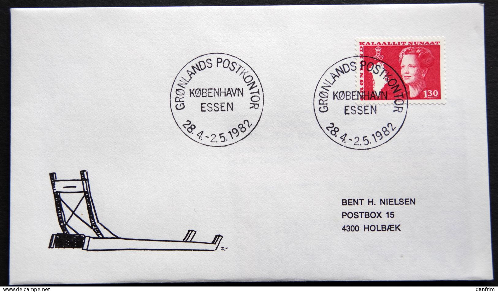 Greenland 1982 SPECIAL POSTMARKS. ESSEN 28.4-2.5. 1982 ( Lot 930) - Lettres & Documents