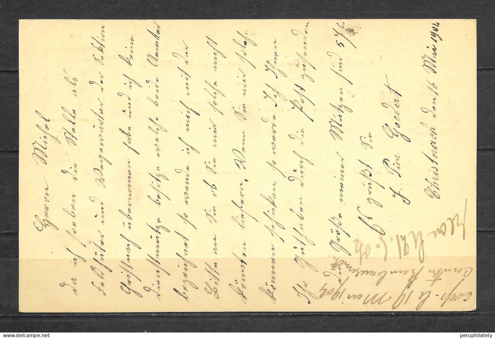 Luxembourg 1904 , Larochette Cancellation Postal Stationery - 1906 William IV