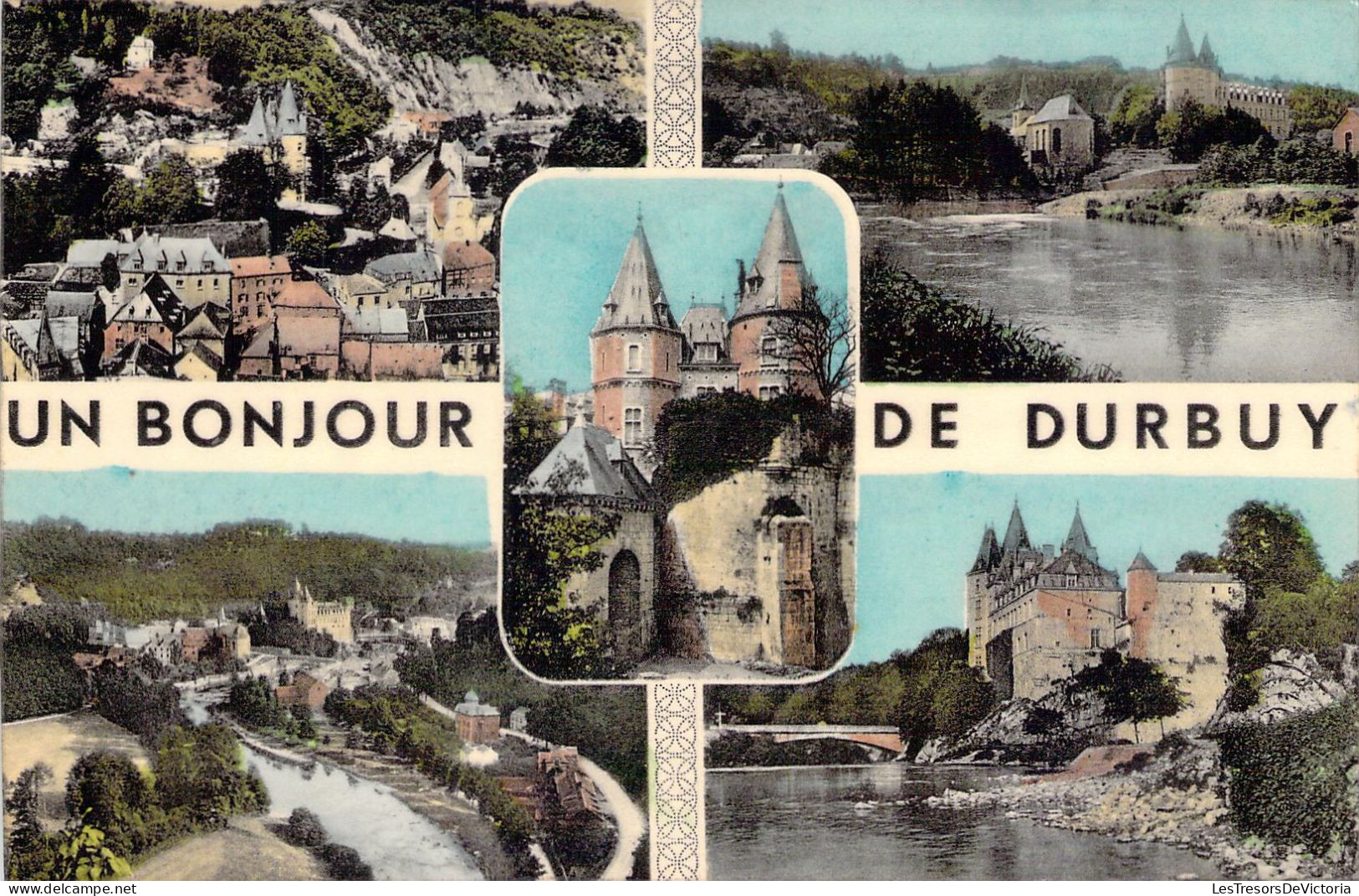 BELGIQUE - DURBUY - Un Bonjour De ... - Multi Vues - Carte Postale Ancienne - Durbuy