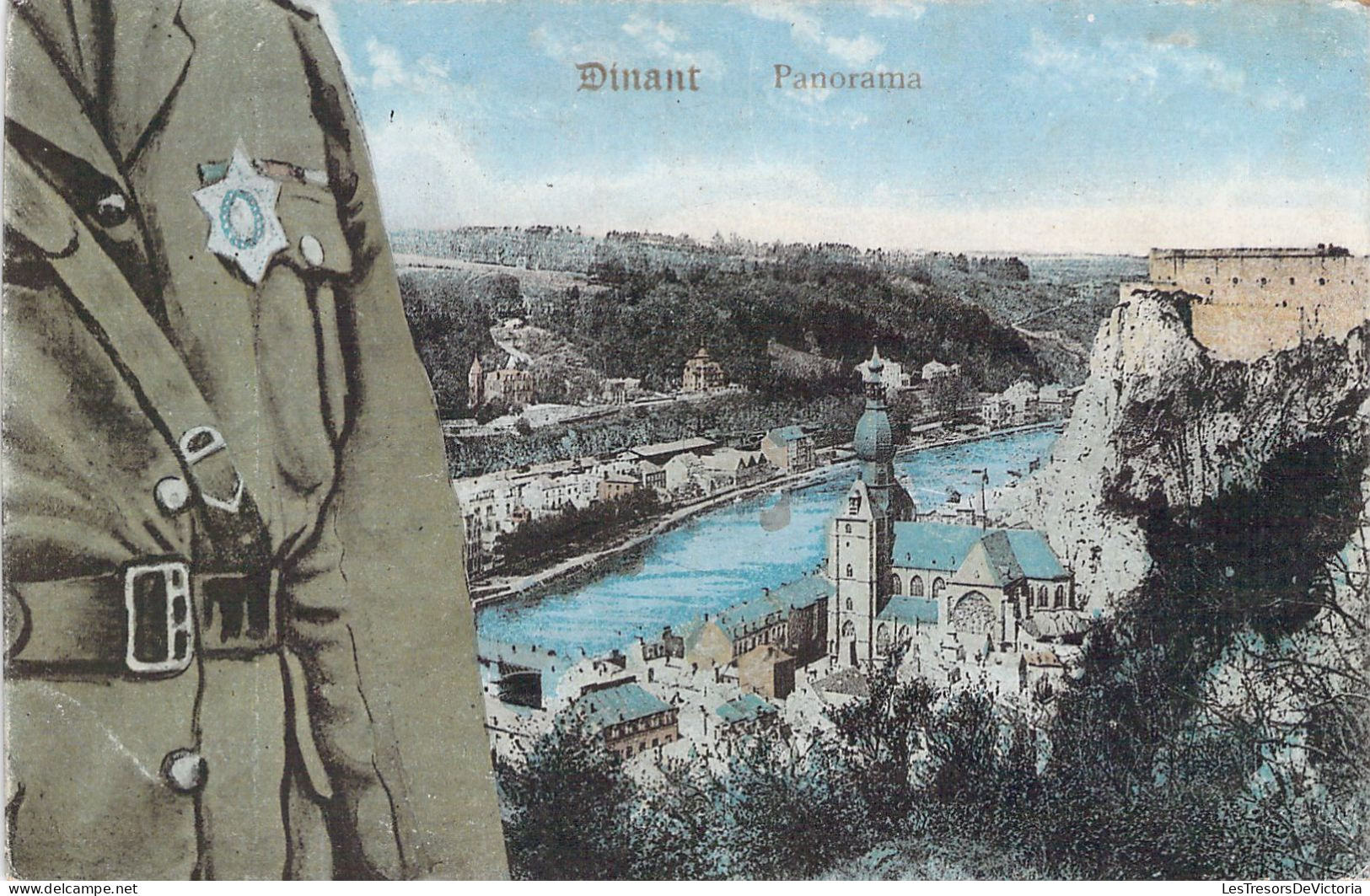 BELGIQUE - DINANT - Panorama - Militaria - Carte Postale Ancienne - Dinant