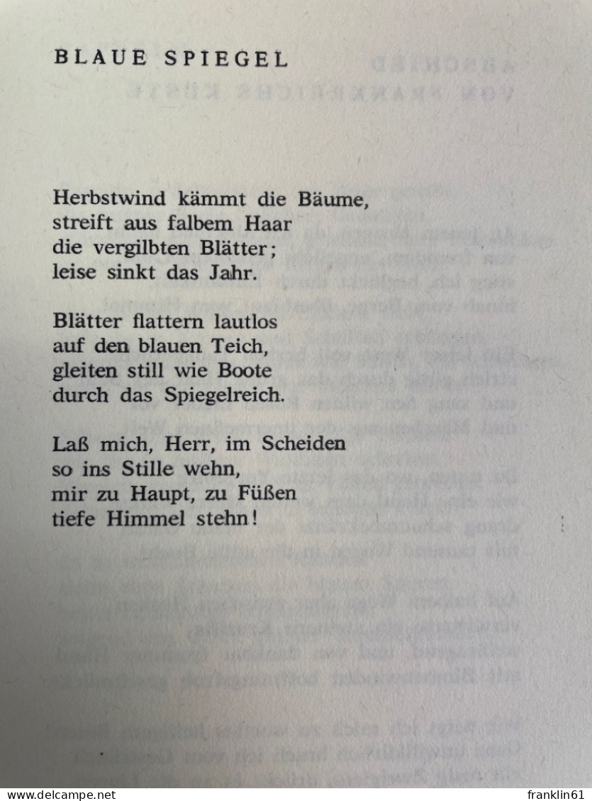 Stern über Der Brandung : Gedichte. - Gedichten En Essays