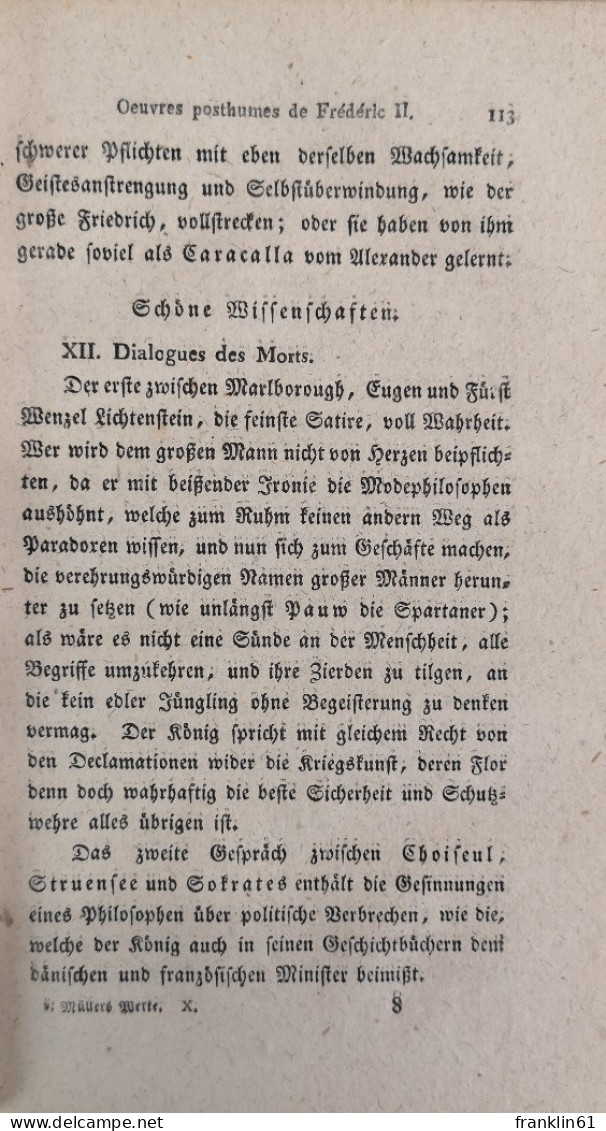 Johannes von Müller. Sämmtliche Werke. Zehnter Theil.