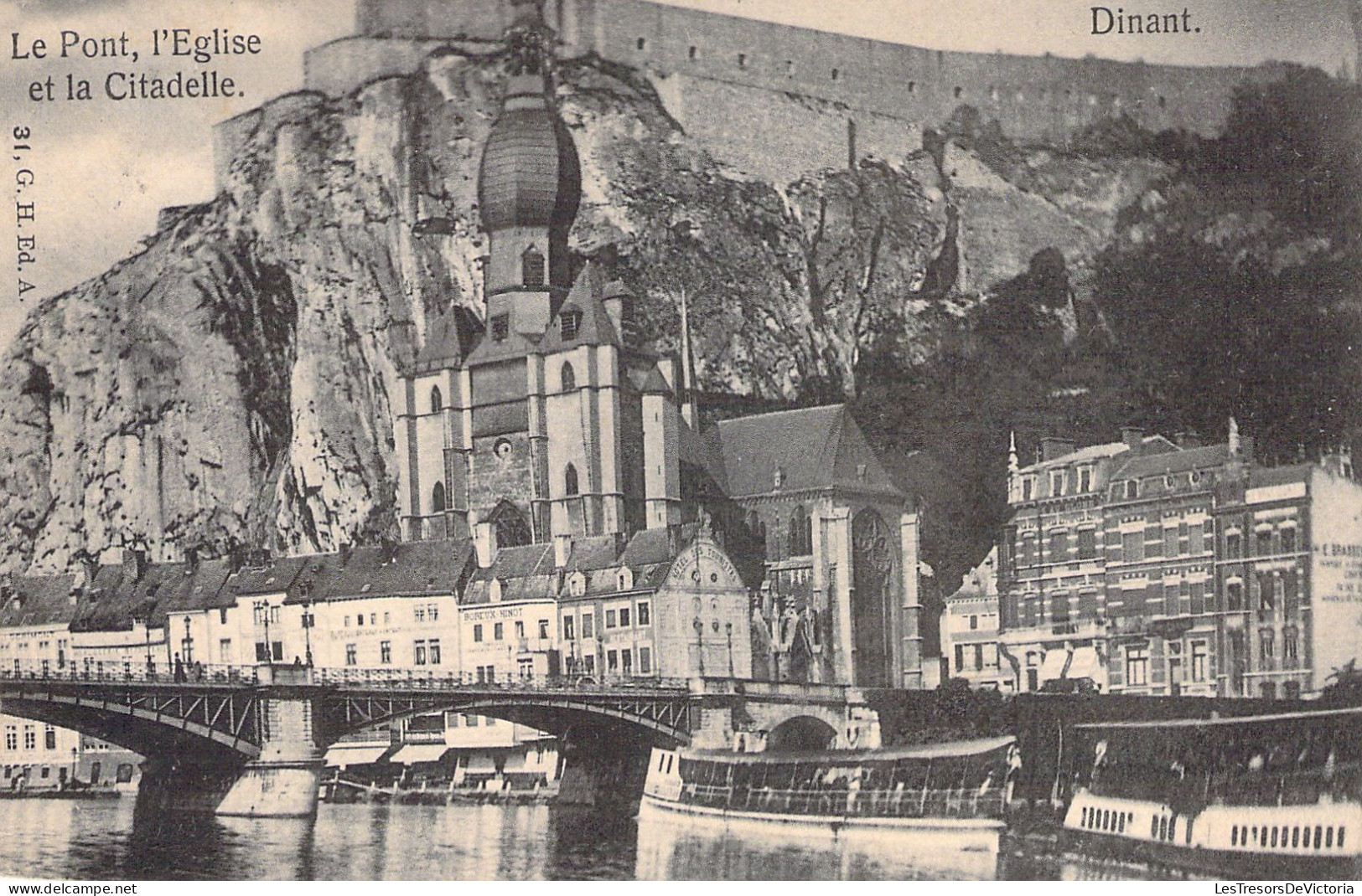 BELGIQUE - DINANT - Le Pont L'église Et La Citadelle - Carte Postale Ancienne - Dinant