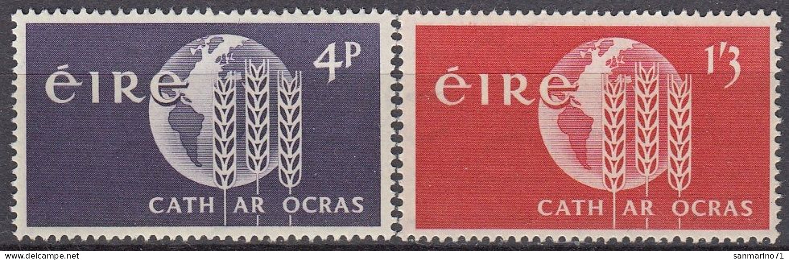 IRELAND 157-158,unused - Contra El Hambre