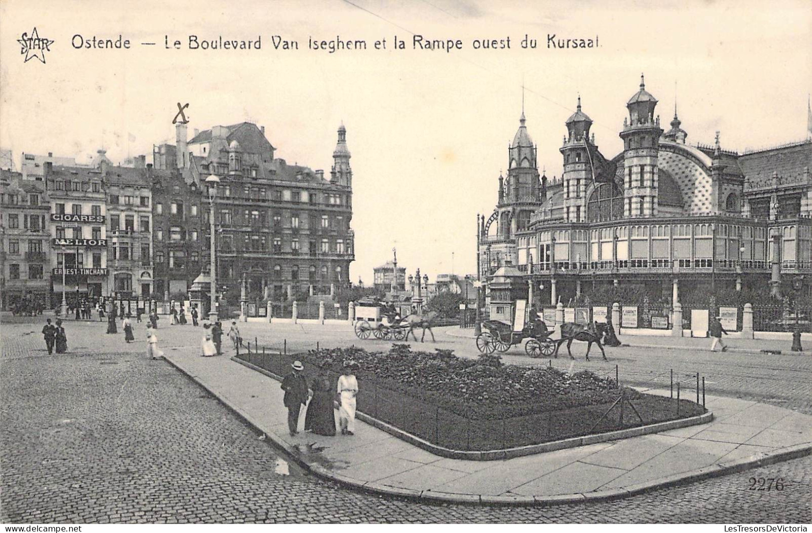 BELGIQUE - OSTENDE - Le Boulevard Van Iseghem Et La Rampe Ouest Du Kursaal - Carte Postale Ancienne - Oostende