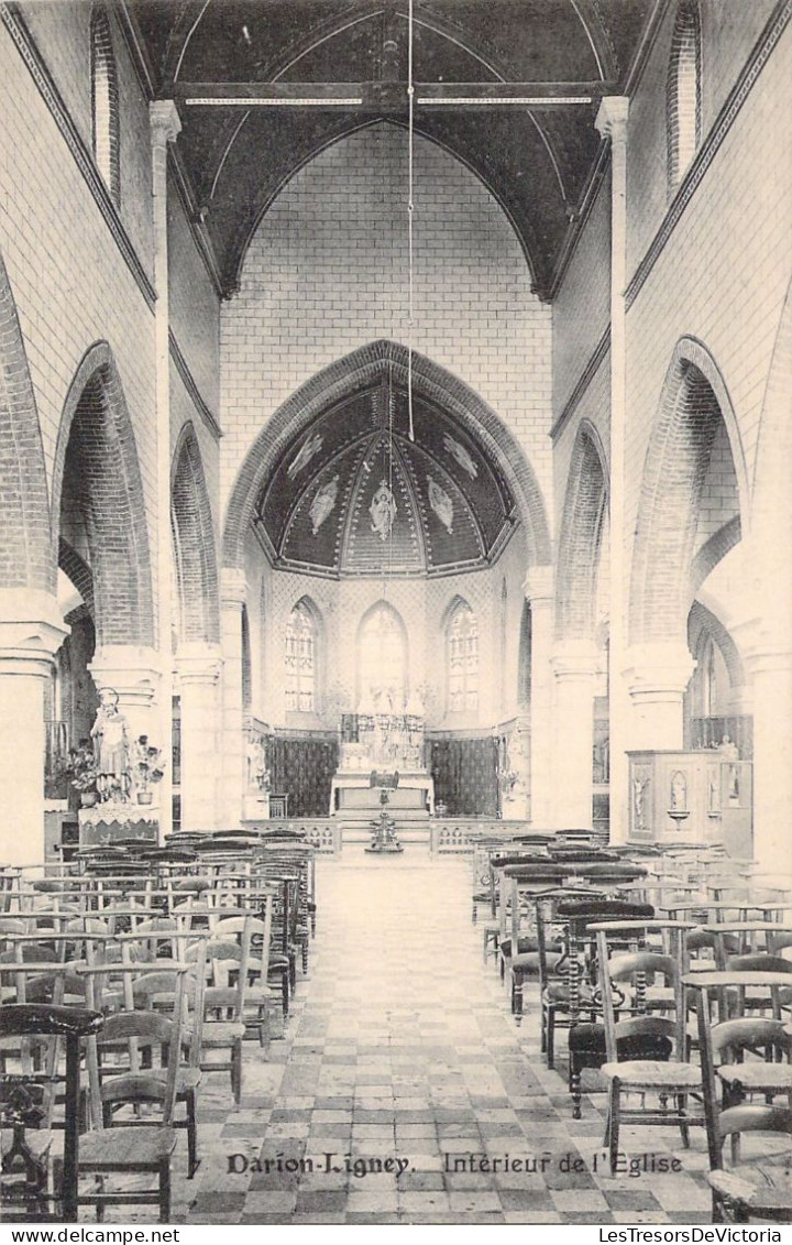 BELGIQUE - GEER - Darion Ligney - Intérieur De L'église - Carte Postale Ancienne - Geer