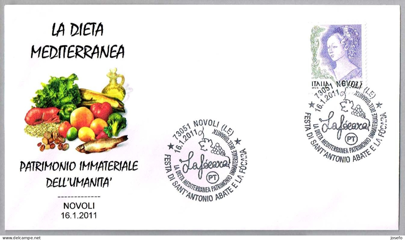 DIETA MEDITERRANEA - Mediterranean Diet. Novoli, Lecce, 2011 - Alimentation