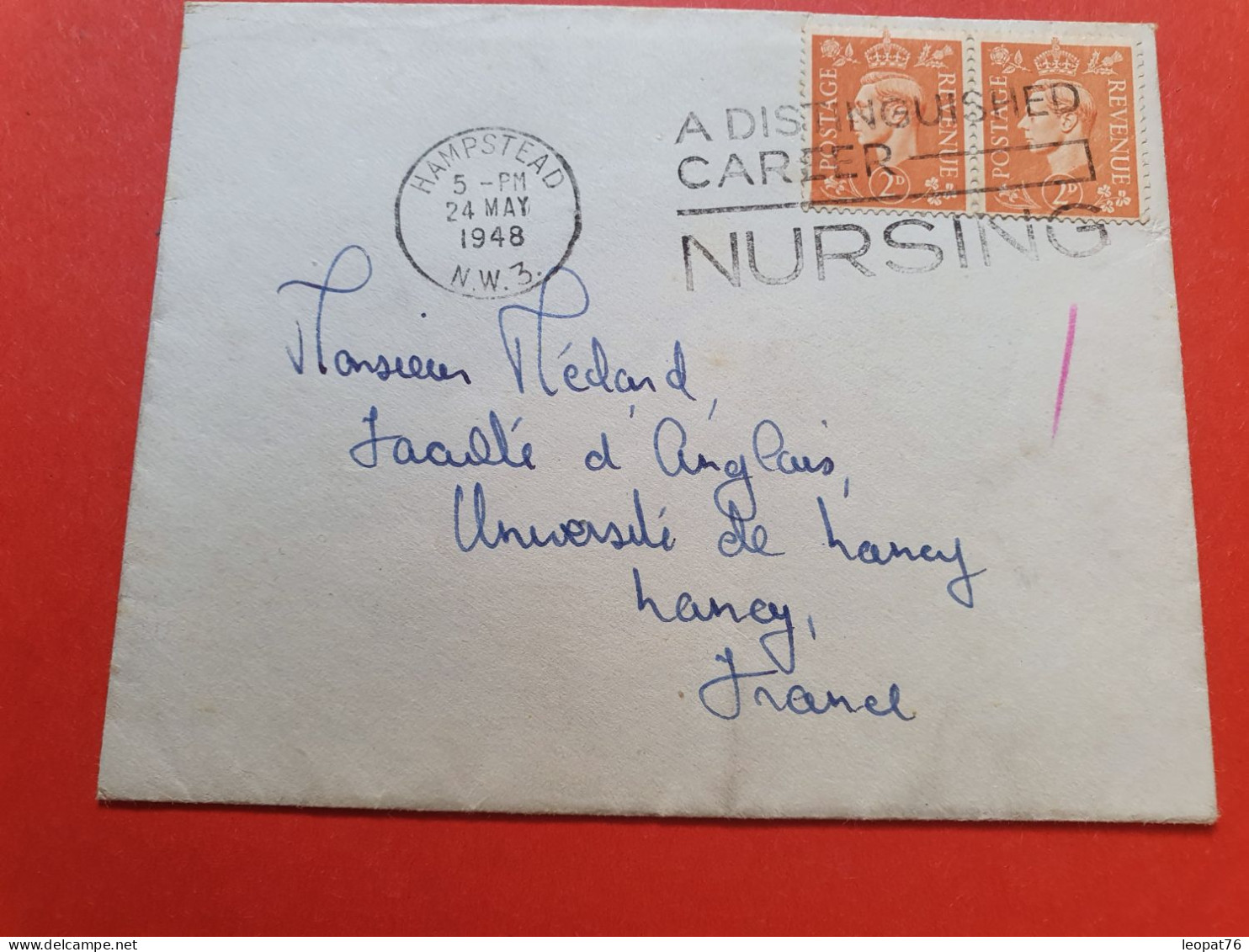 GB - Enveloppe De Hampstead Pour La France En 1948 - Réf 375 - Covers & Documents