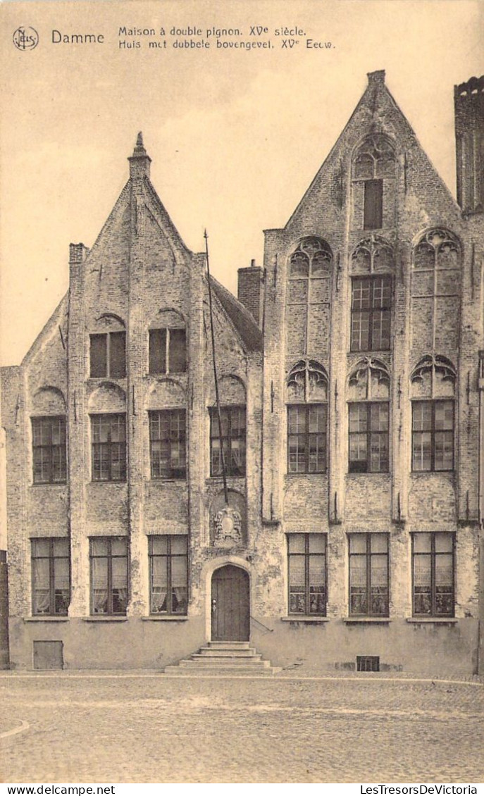 BELGIQUE - DAMME - Maison à Double Pignon XVè Siècle - Carte Postale Ancienne - Damme