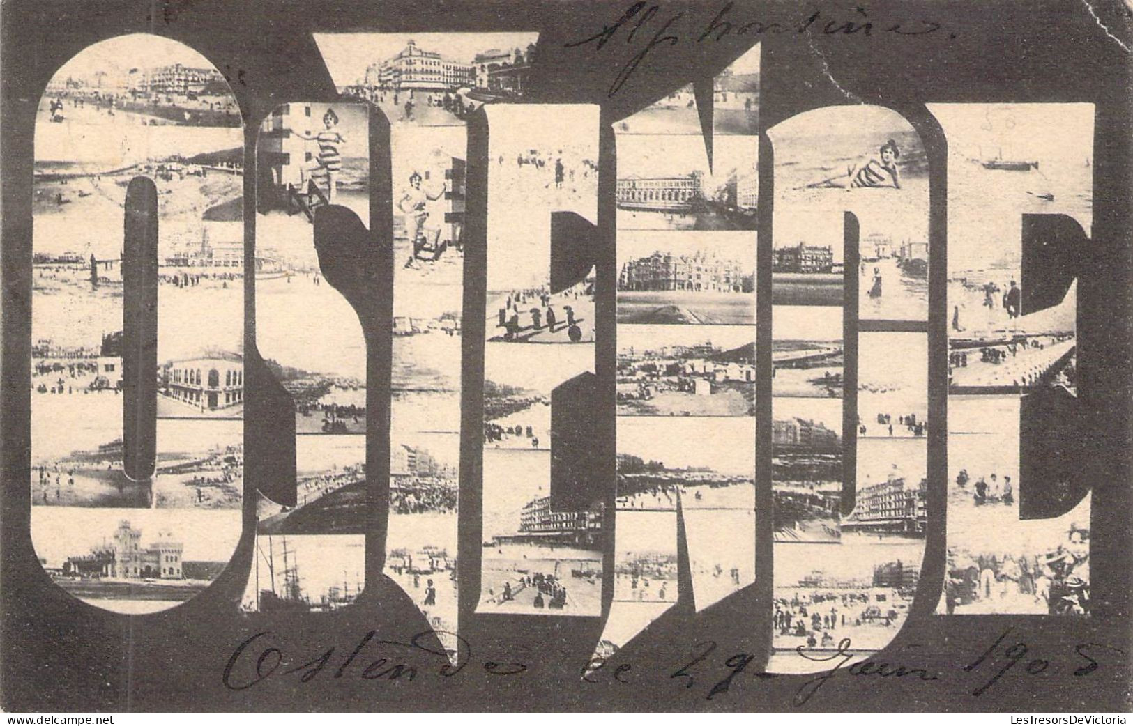 BELGIQUE - OSTENDE - Multi Vues De La Ville - Carte Postale Ancienne - Oostende