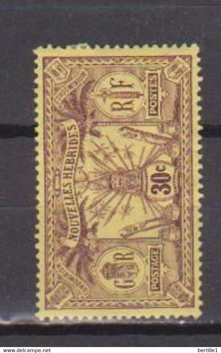 NOUVELLES HEBRIDES    N°  YVERT  31  NEUF AVEC CHARNIERES  ( CH 3/12 ) - Unused Stamps