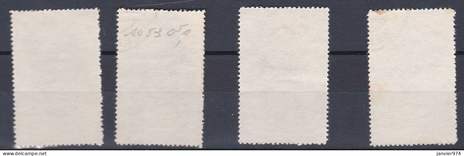 Chine 1955 La Série Complète 278 A à 281 A, 4 Timbres, Scan Recto Verso - Oblitérés