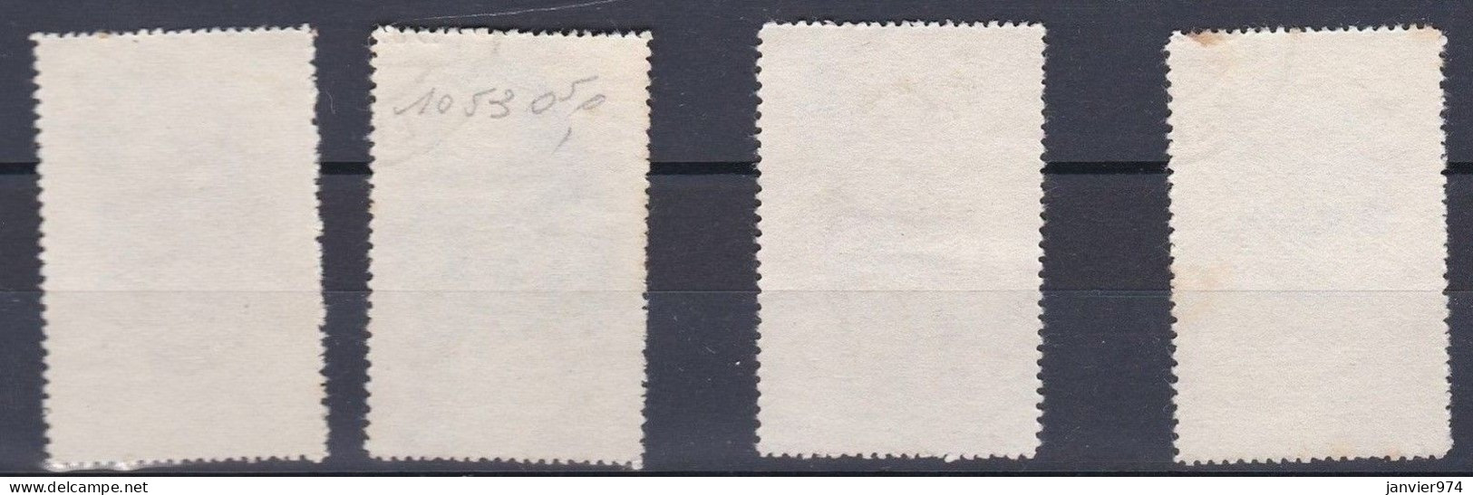 Chine 1955 La Série Complète 278 A à 281 A, 4 Timbres, Scan Recto Verso - Gebraucht