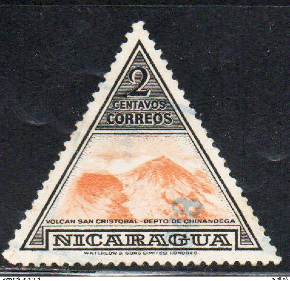 NICARAGUA 1947 SAN CRISTOBAL VOLCANO 2c USED USATO OBLITERE' - Nicaragua