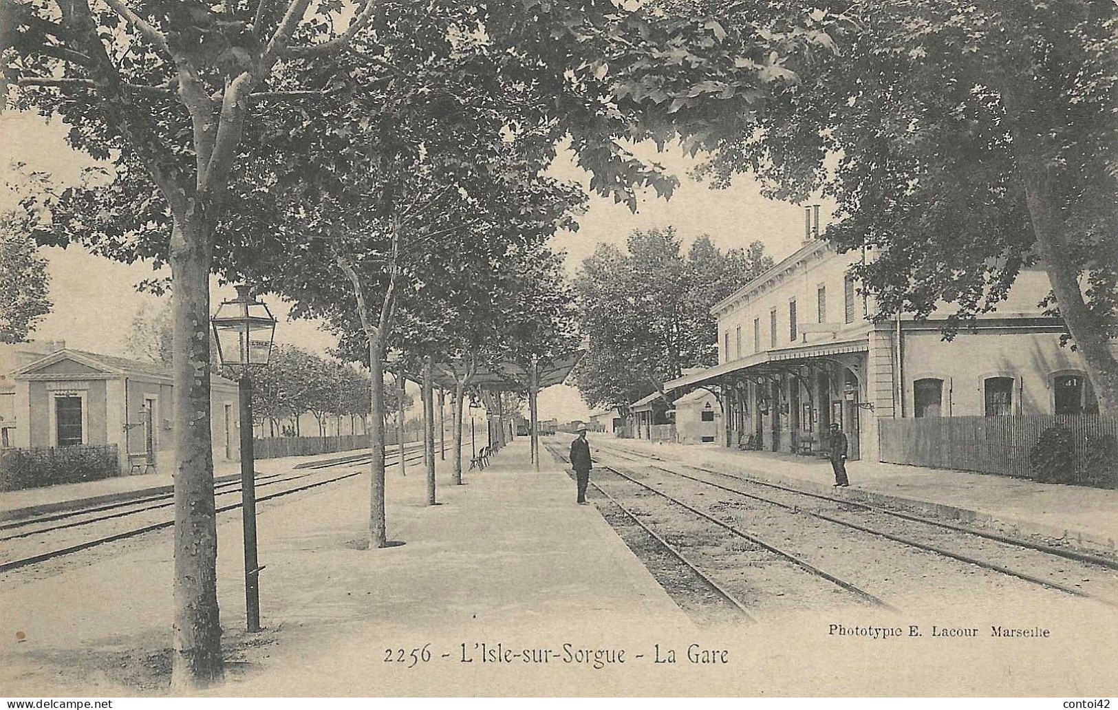 84 L'ISLE SUR SORGUE GARE THEMES TRAINS CHEMINS DE FER TRANSPORTS ANIMATION VAUCLUSE - L'Isle Sur Sorgue