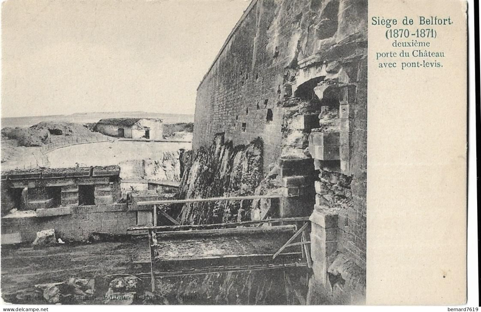 90 Belfort -  Siege De Belfort 1870 - 1871 - Deuxieme Porte  D'entree  Du Chateau  Avec Pont Levis - Belfort – Siège De Belfort