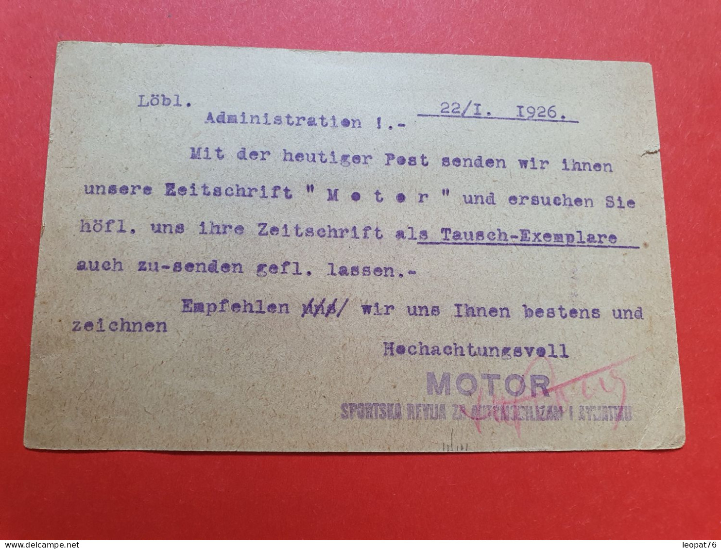 Yougoslavie - Entier Postal + Complément De Zagreb Pour Wien En 1926 - Réf 398 - Lettres & Documents