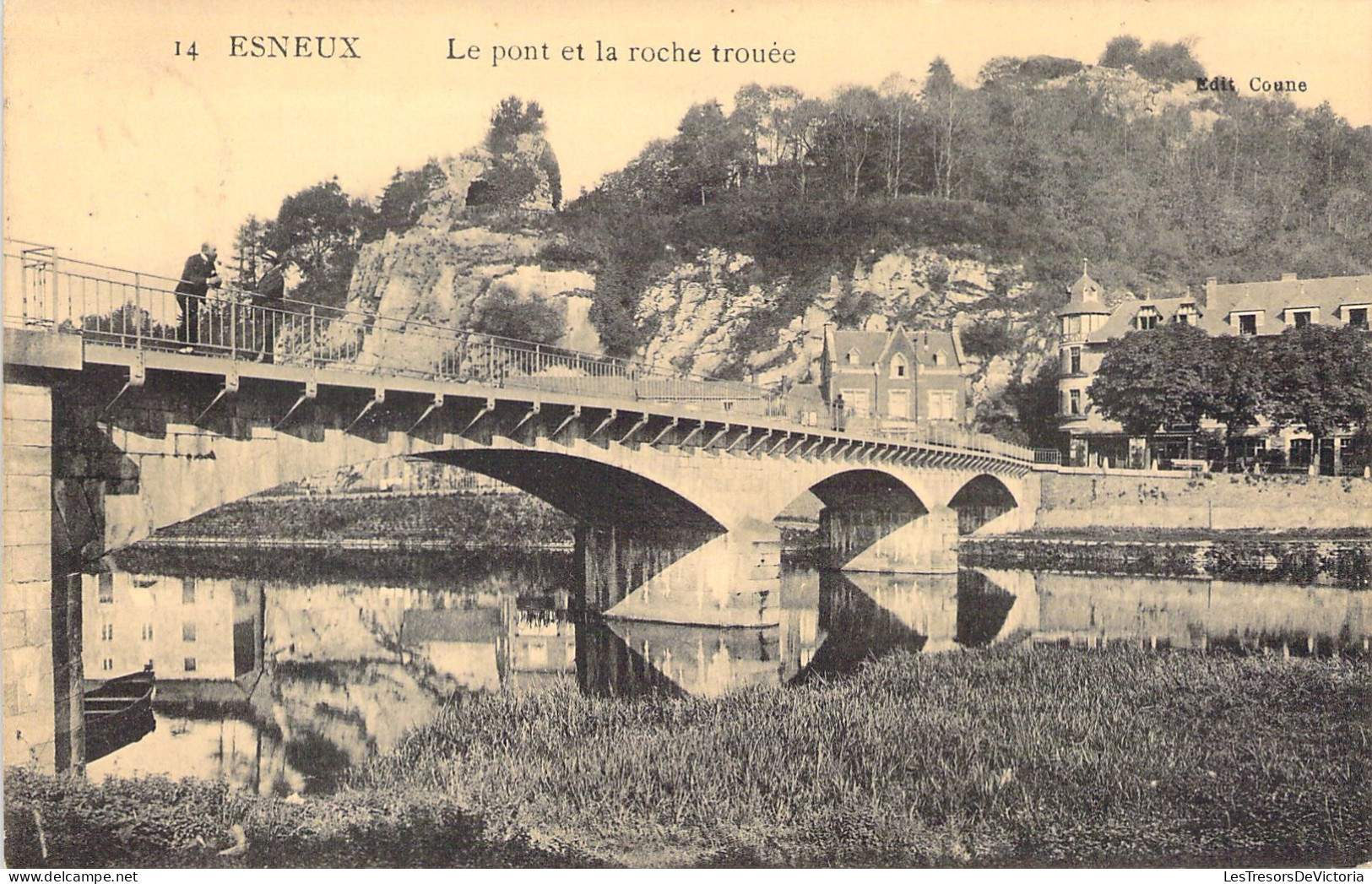 BELGIQUE - ESNEUX - Le Pont Et La Roche Trouée - Carte Postale Ancienne - Esneux