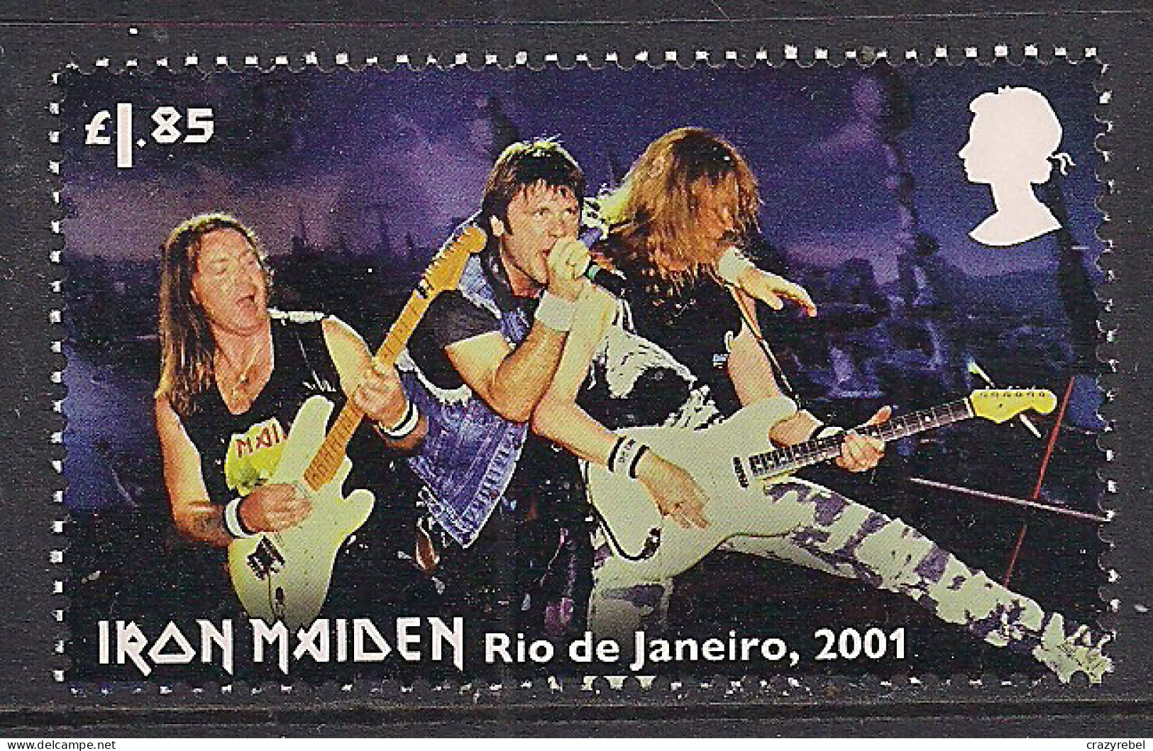 GB 2023 QE2 £1.85 Iron Maiden Tour Rio De Janeiro 2001 Umm ( C952 ) - Unused Stamps