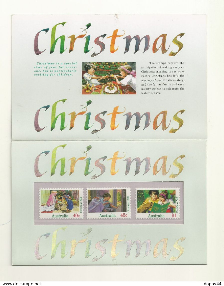 AUSTRALIE PLAQUETTE NOEL 1992. - Mint Stamps