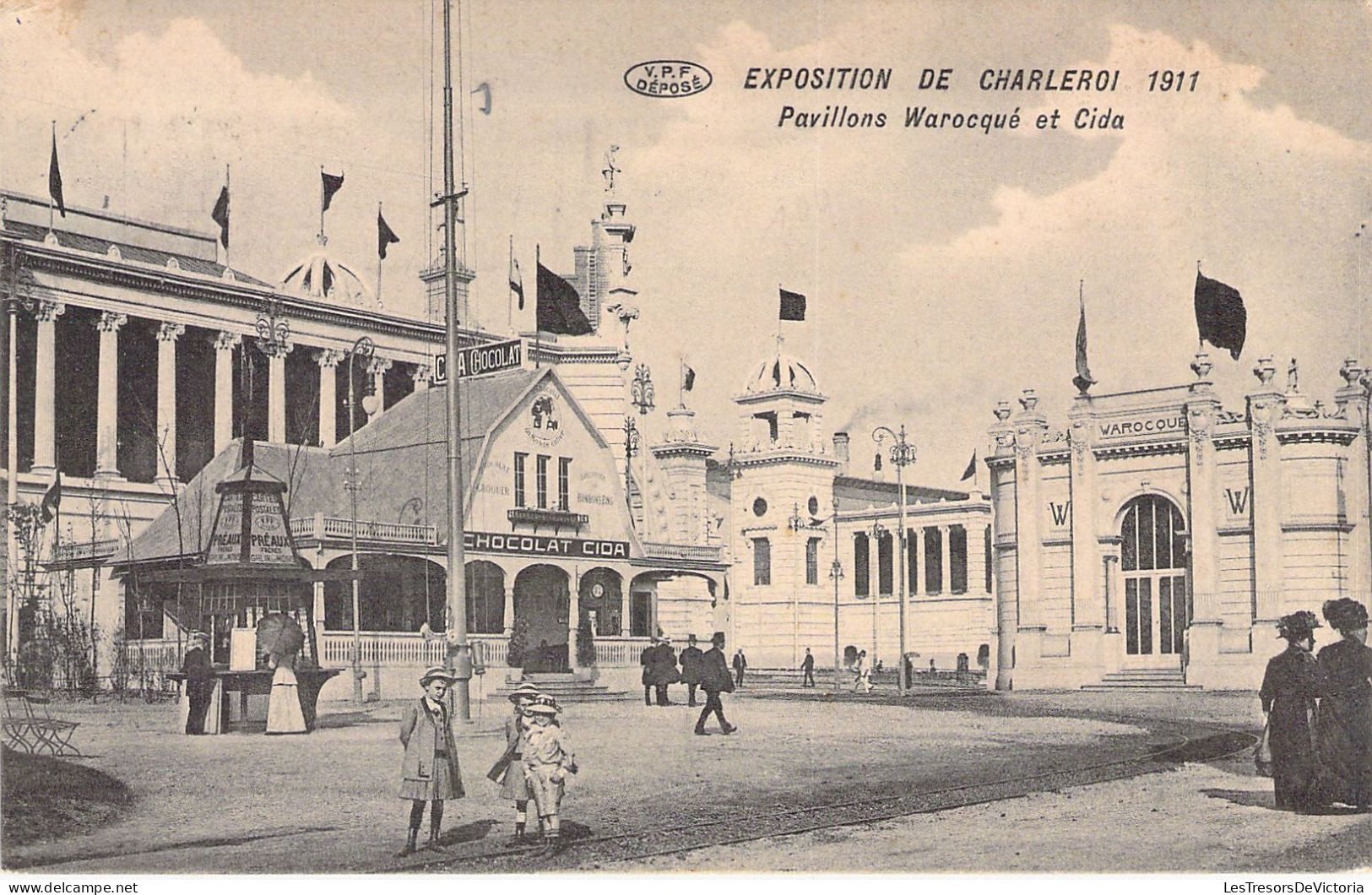 BELGIQUE - CHARLEROI - Exposition 1911 - Pavillons Warocqué Et Cida - Carte Postale Ancienne - Charleroi