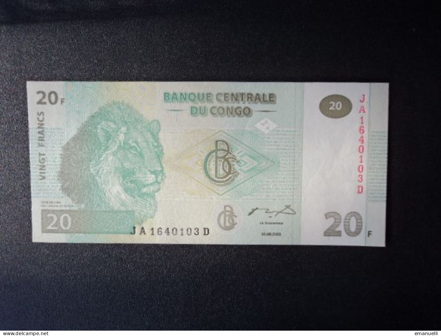 RÉPUBLIQUE DÉMOCRATIQUE DU CONGO : 20 FRANCS   30.6.2003   P 94a     NEUF * - República Democrática Del Congo & Zaire