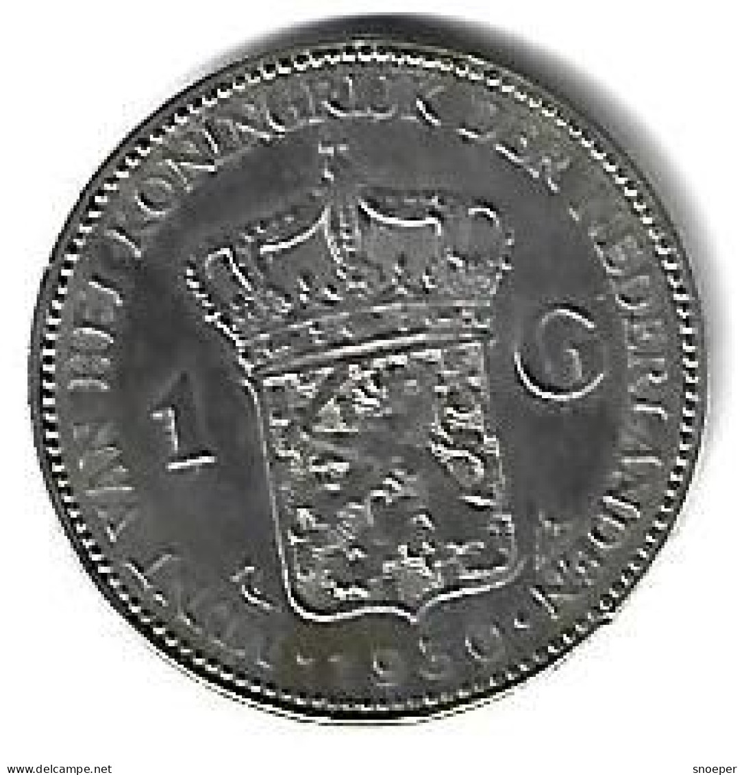 *NETHERLANDS 1 GULDEN 1930  KM161.1  XF+/MS60 - 1 Gulden