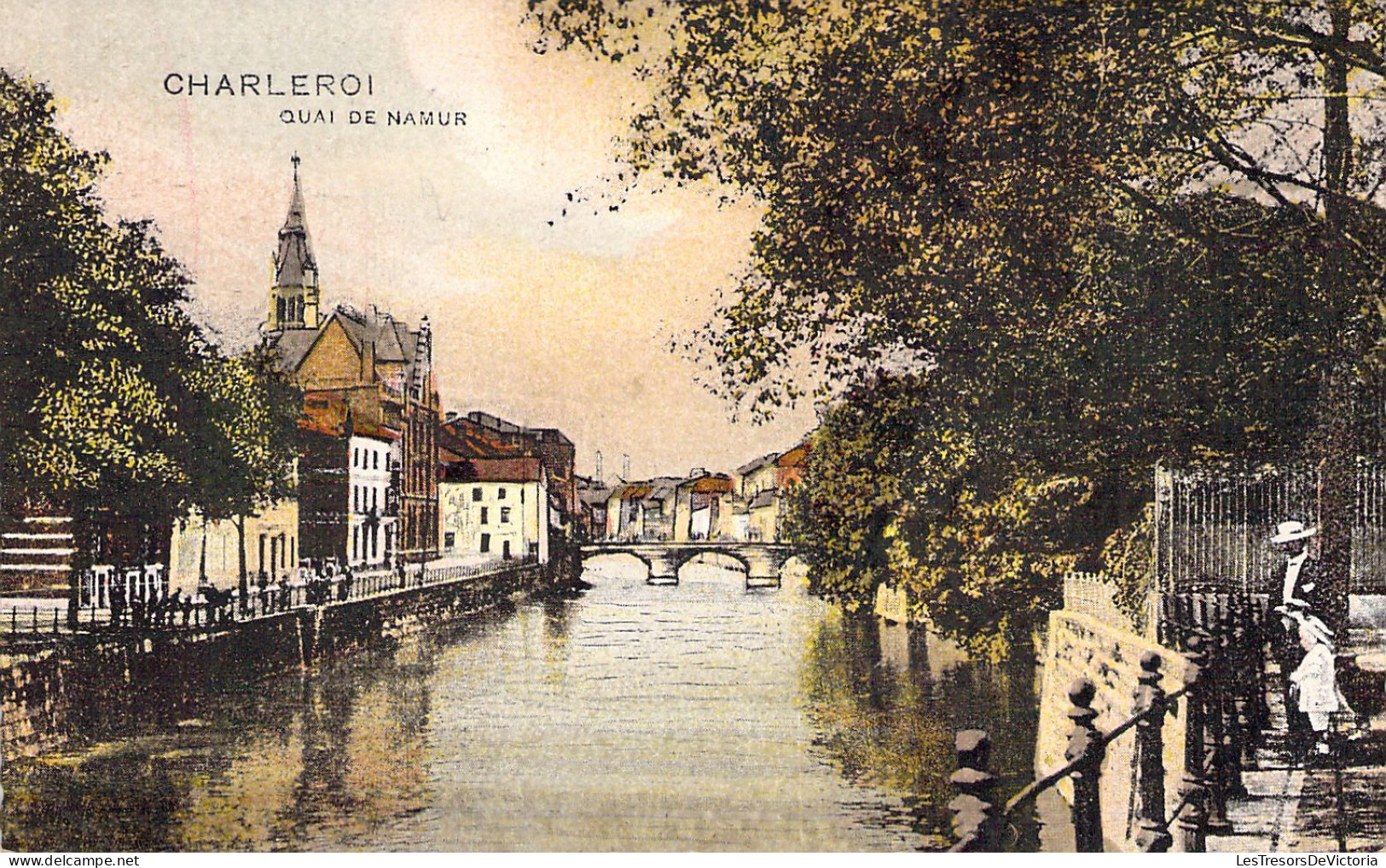 BELGIQUE - CHARLEROI - Quai De Namur - Carte Postale Ancienne - Charleroi