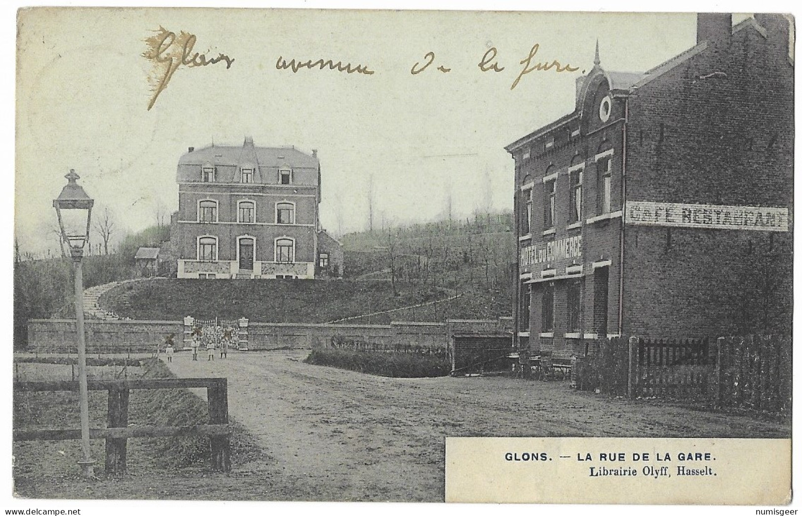 GLONS  --  LA RUE DE LA GARE  - Bassenge