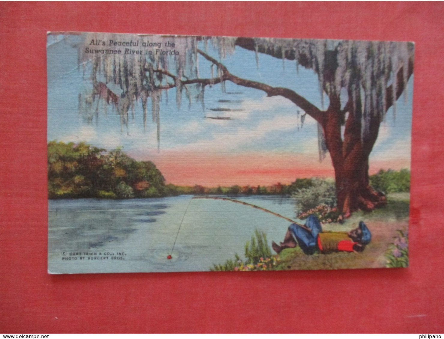 Black Americana     Fishing Suwannee River Florida.    Ref 6039 - Black Americana