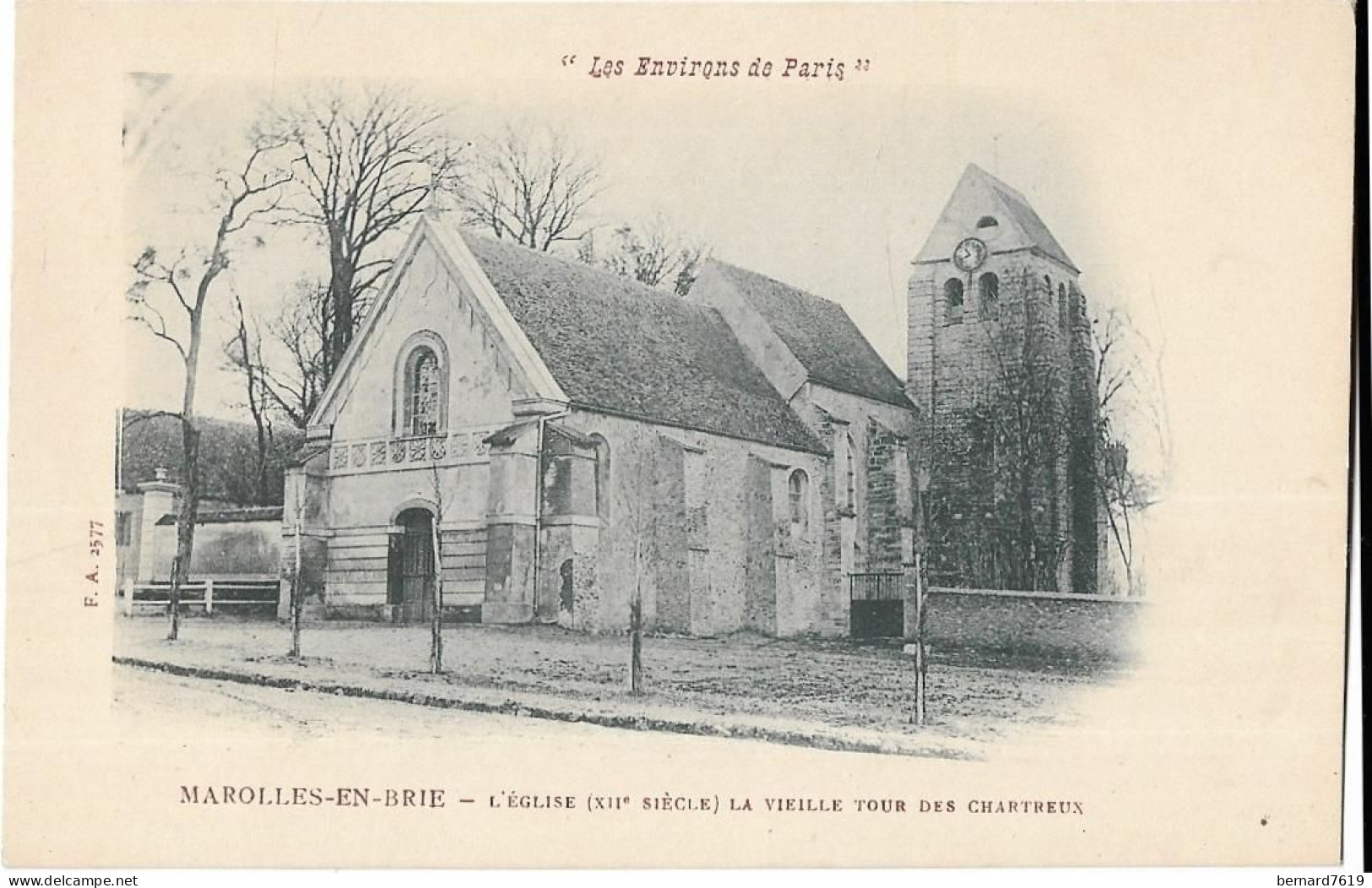 94  Marolles  En Brie -  L'eglise -  La Vieille Tour  Des Chartreux - Marolles En Brie