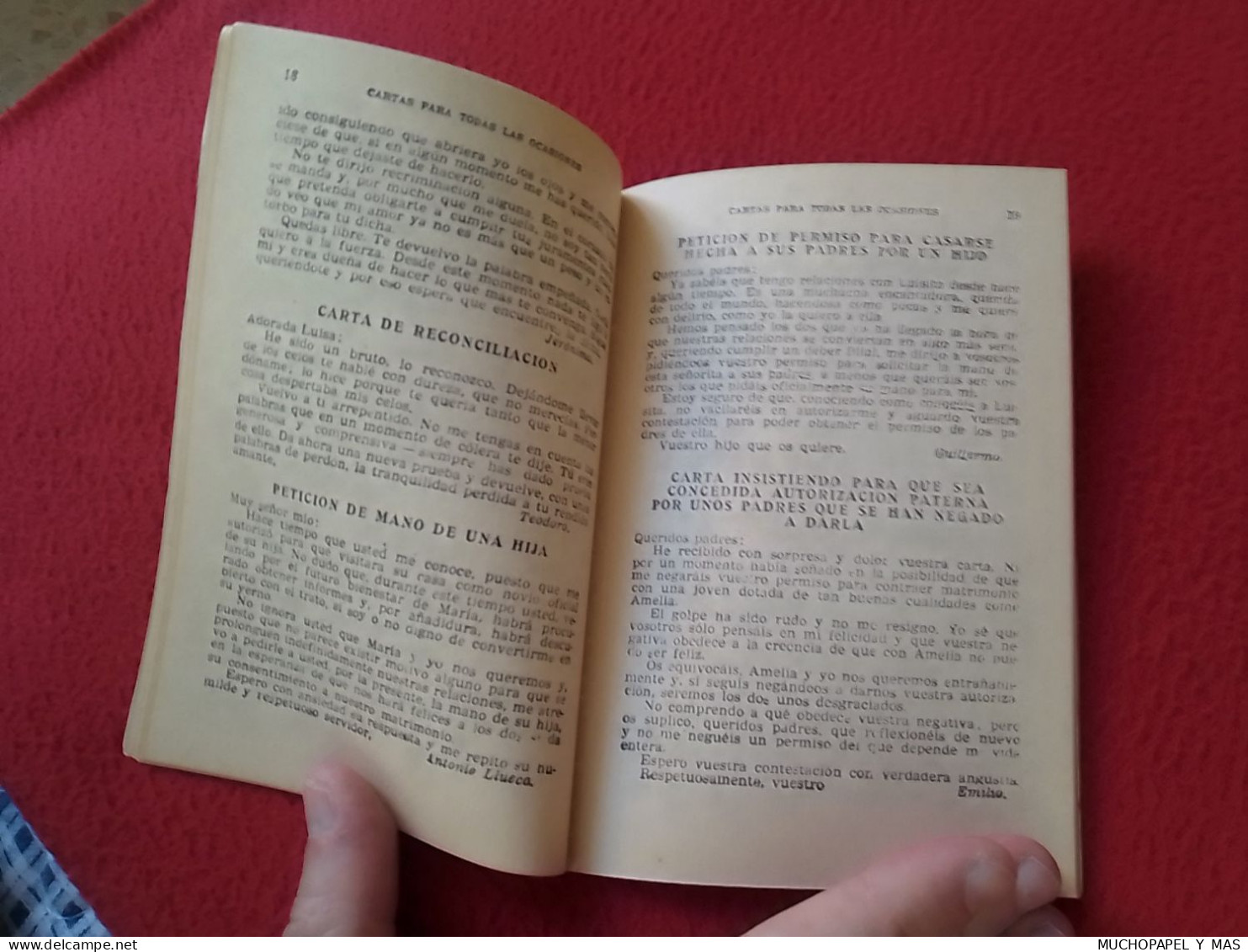 ANTIGUO LIBRO CUADERNO O SIMIL 200 MODELOS DE CARTAS..AMOR AMISTAD COMERCIALES...FAMILIARES...MANUALES CISNE 1964, SPAIN