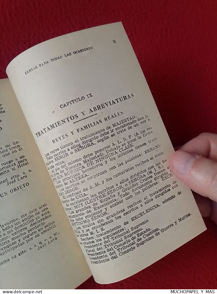 ANTIGUO LIBRO CUADERNO O SIMIL 200 MODELOS DE CARTAS..AMOR AMISTAD COMERCIALES...FAMILIARES...MANUALES CISNE 1964, SPAIN