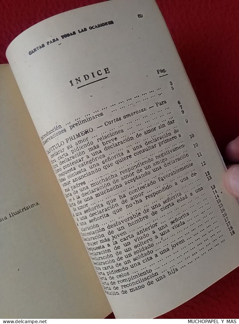 ANTIGUO LIBRO CUADERNO O SIMIL 200 MODELOS DE CARTAS..AMOR AMISTAD COMERCIALES...FAMILIARES...MANUALES CISNE 1964, SPAIN