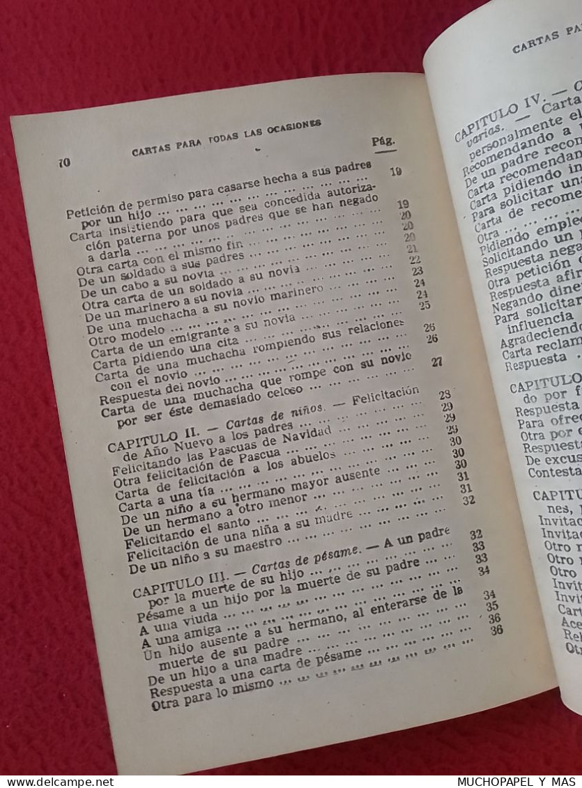 ANTIGUO LIBRO CUADERNO O SIMIL 200 MODELOS DE CARTAS..AMOR AMISTAD COMERCIALES...FAMILIARES...MANUALES CISNE 1964, SPAIN