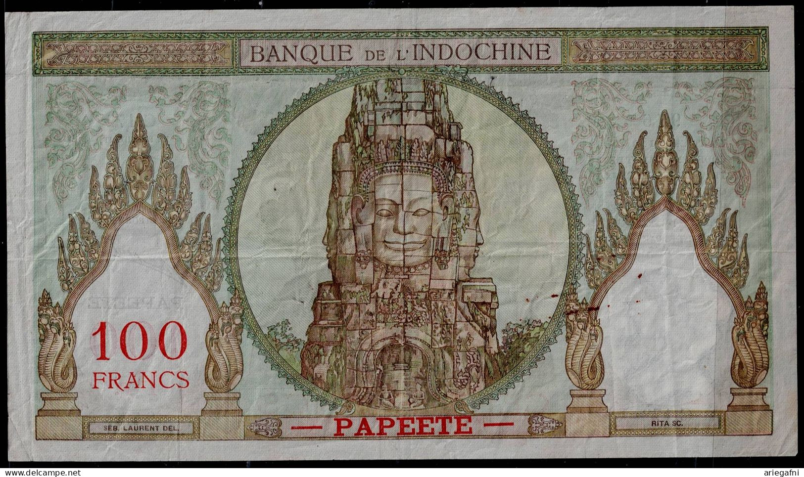 INDOCHINA 1961-65 BANKNOT 100 FRANCS VF!! - Indochina