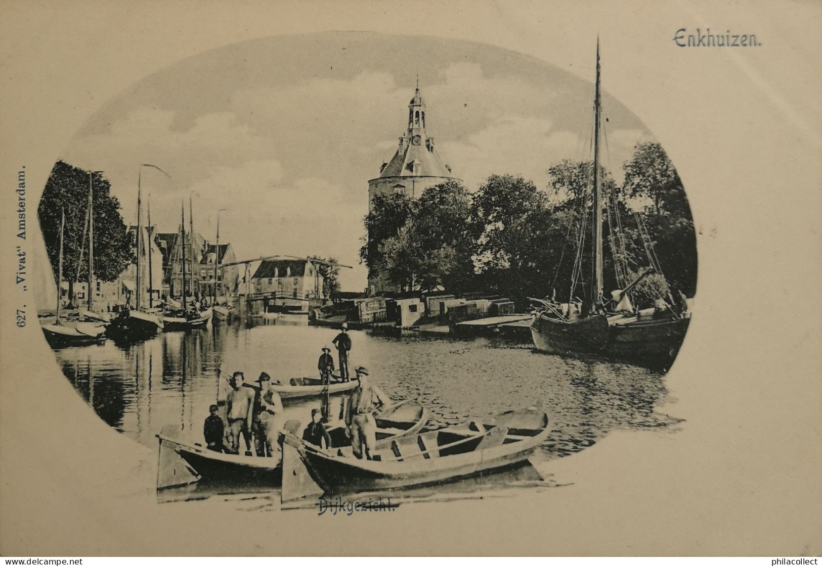 Enkhuizen //  Dijkgezicht Ca 1900 Vivat - Enkhuizen