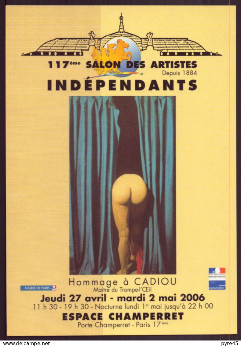 Carte Com " Salon Des Artistes Indépendants " , 2006 Espace Champerret, Hommage à Cadiou - Manifestazioni