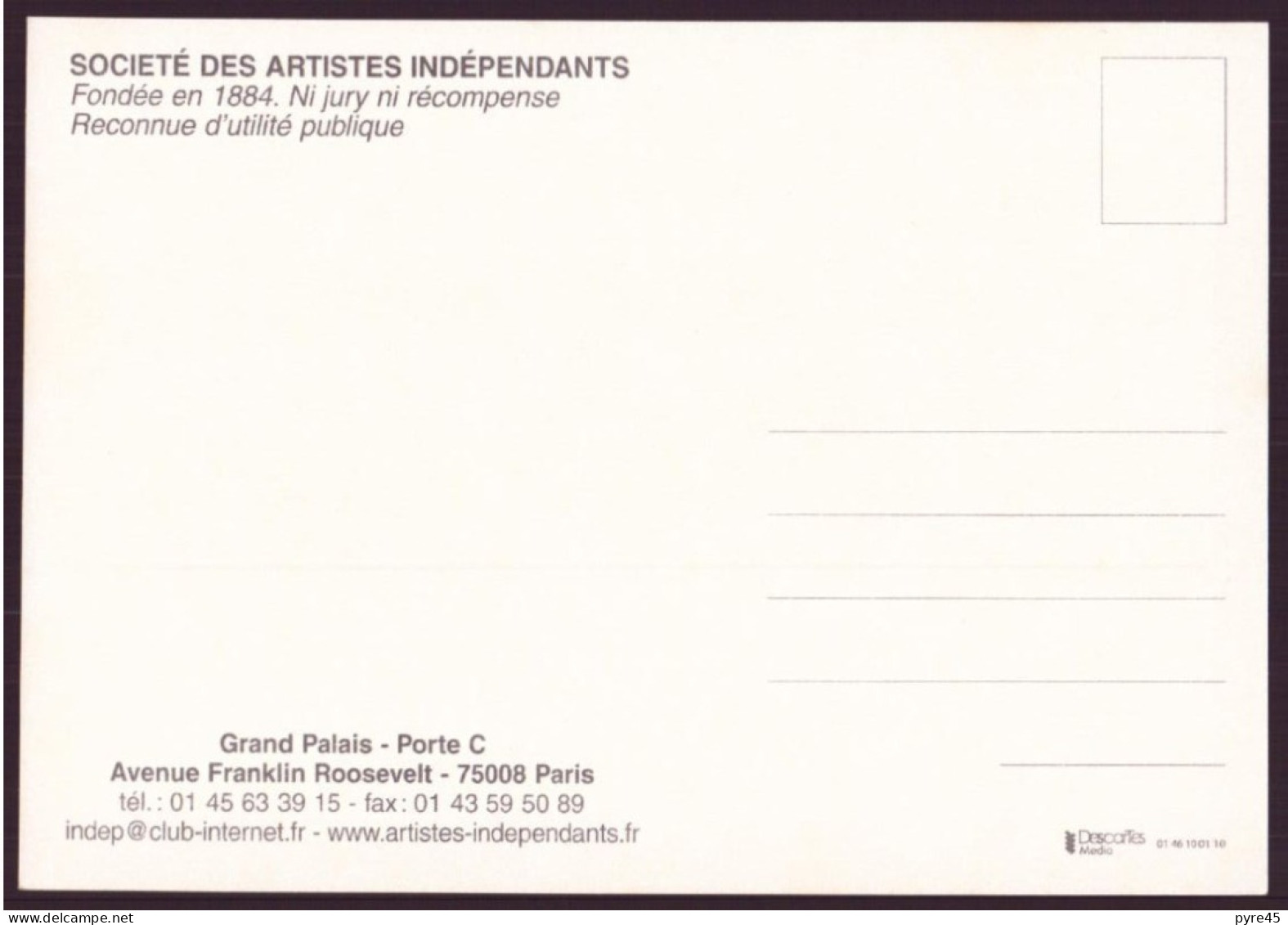 Carte Com " Salon Des Artistes Indépendants " , 2006 Espace Champerret, Hommage à Cadiou - Manifestazioni